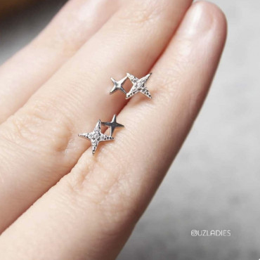 Серьги Сияющие звезды Серьги Сияющие звезды