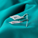 Серьги Ромбики
