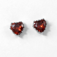 Серьги Красные сердца