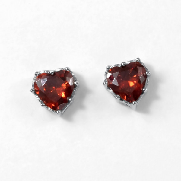 Серьги Красные сердца